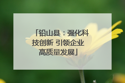 铅山县：强化科技创新 引领企业高质量发展